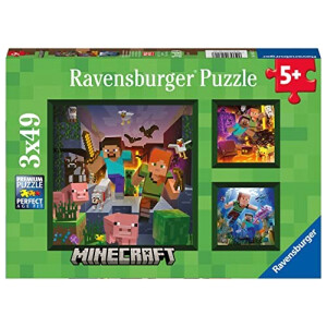Puzzle Minecraft 21x21 cm 49 pièces